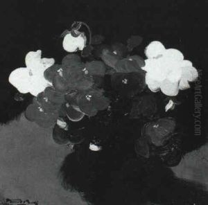 Still Life Of Violas