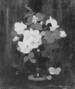 White Roses In A Vase White Roses In A Vase