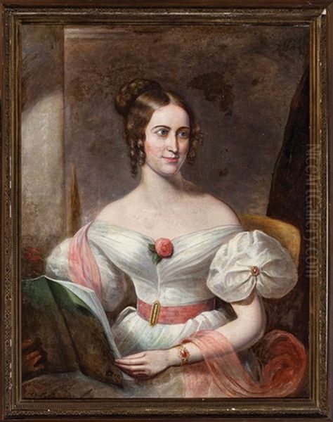 Portrait Of Maria Brewster Brooks Stafford (1809-1896), Wife Of Professor Samuel M. Stafford Of Tuscaloosa, Al - view 1
