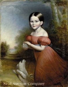 Portrait Of A Girl, Ann Elizabeth Lewis Wynn (?) As A Child by C.R. Parker