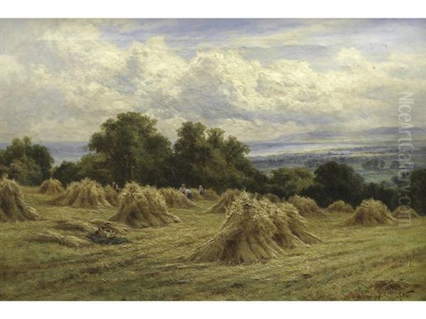 Harvest Time, Farleigh, Near Hastings - view 1