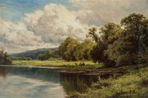 Sleeping Waters On The Thames by Henry H. Parker