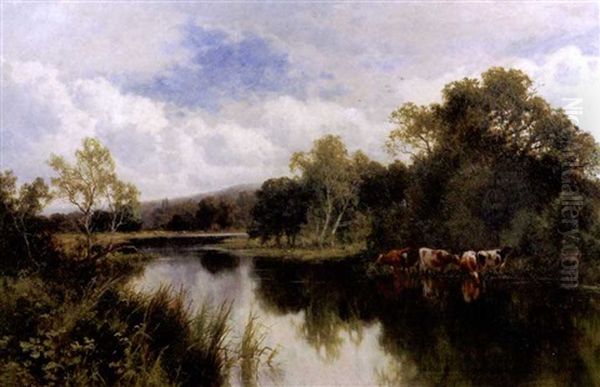 Cattle By A Lakeside - view 1