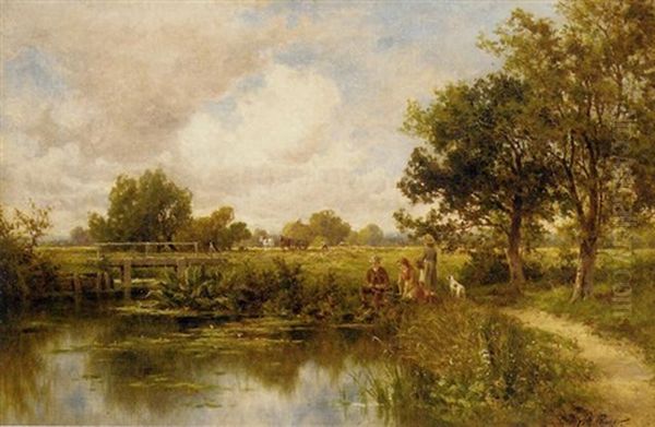 A Fishing Party, With Haymakers Beyond - view 1