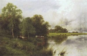 On The Banks Of The Thames Near Marlow