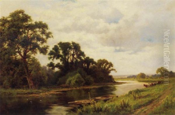 The River Lea, Broxbourne - view 1