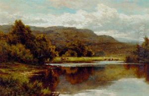 The Lledr River, North Wales by Henry H. Parker