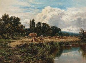 Harvesting Of The Banks Of The Thames, Near Marlow