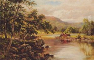 On The Lledr River, Near Wales by Henry H. Parker