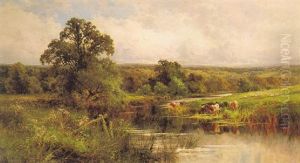 Basildon Woods On The Thames by Henry H. Parker
