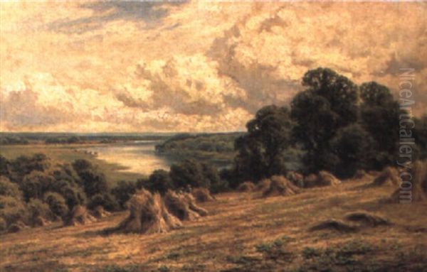 Harvesting Near Henley - view 1