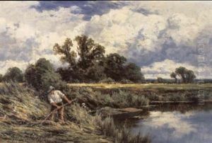 The River Lea, Near Broxbourne, Herts