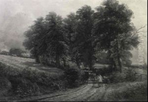 Landskab. Near Bray On Thames by Henry H. Parker