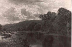 Haystacks Near The Thames by Henry H. Parker