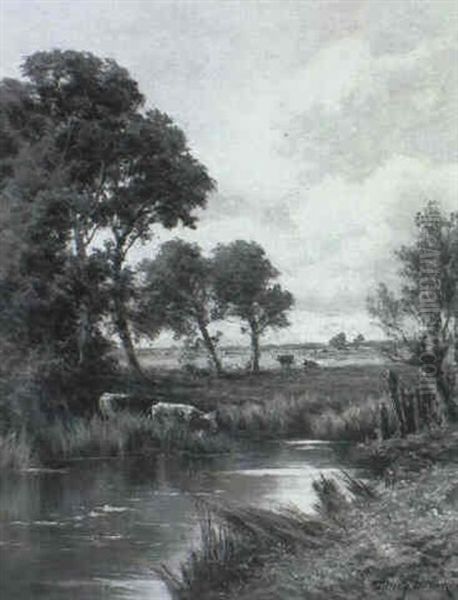 Evening On The Kennet, Berkshire - view 1