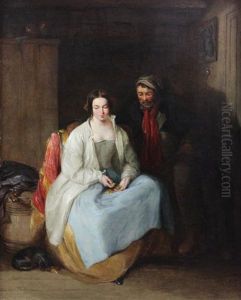 The Smuggler At Home After A Succesful Cruise by Henry Perlee Parker