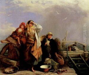 Looking Out For Father by Henry Perlee Parker