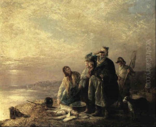 The Sunset Of Life: Scene On The Coast Of Northumberland - view 1
