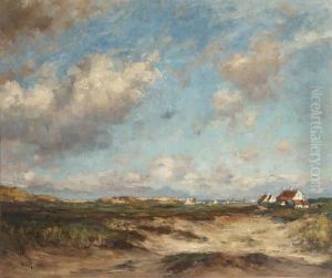 Maisons Derriere Les Dunes by Maurice Blieck