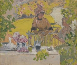 Picnic In The Garden by Lawton S. Parker