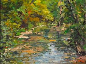 Wooded Creek by Lawton S. Parker