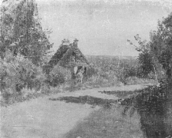 Landscape With Barn And Horse - view 1