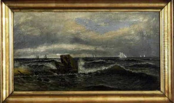 Coastal Scene With Sailboats - view 1