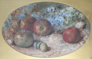 Apples An Acorns By A Mossy Bank