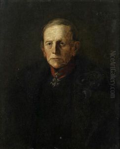 Portrait Of Helmuth Karl Bernhard Graf Von Moltke (1800-1891) by Vilma Parlaghy