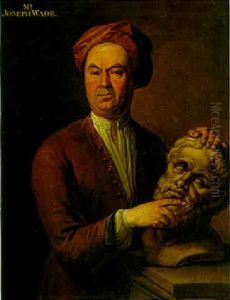 Portrait Of Joseph Wade With A Bust Of Hercules In His Hands