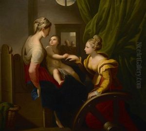 The Mystic Marriage Of Saint Catherine by Girolamo Francesco Maria Mazzola (Parmigianino)