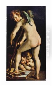 Cupid Fashioning His Bow