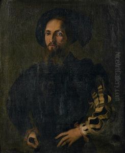 Portrait De Gentilhomme by Girolamo Francesco Maria Mazzola (Parmigianino)