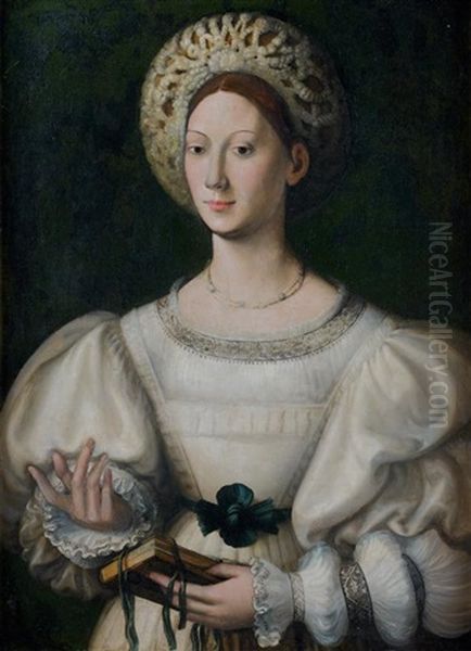 Portrait De Dame A La Coiffe Blanche - view 1