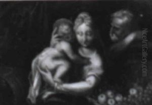The Holy Family by Girolamo Francesco Maria Mazzola (Parmigianino)
