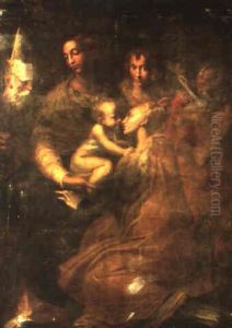 The Madonna And Child With St. Margaret And Other Saints by Girolamo Francesco Maria Mazzola (Parmigianino)