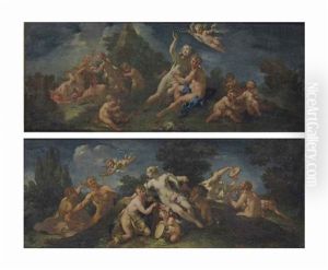 Bacchus And Ariadne; And Daphnis And Chloe (pair)