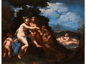 Nymphen In Einem Garten by Parmigianino (Michele da Parma)