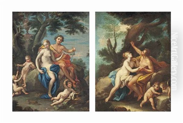 Bacchus And Ariadne; Angelica And Medoro (pair) - view 1