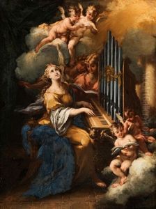 Die Heilige Cacilie by  Parmigianino (Michele da Parma)