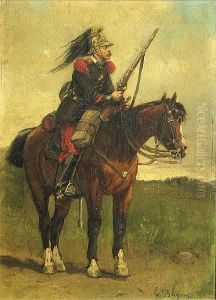 A Dragoon On Patrol by Albert Bligny