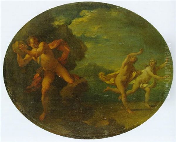 Acis And Galatea Fleeing The Giant Polyphemus - view 1