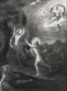 Daphne And Apollo by  Parmigianino (Michele da Parma)