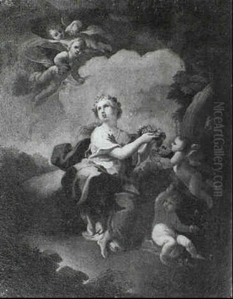 St Dorothea Attended By Putti - view 1