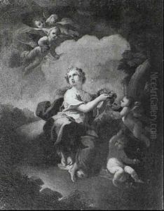 St Dorothea Attended By Putti by Parmigianino (Michele da Parma)