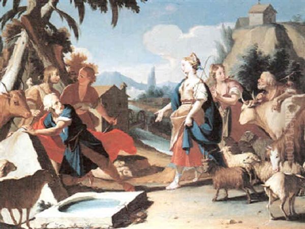 Jakob Und Rahel Am Brunnen - view 1