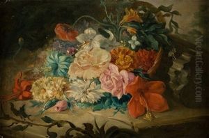 Composicion Con Flores by Miguel Parra Abril