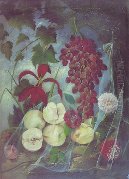 Bodegon De Manzanas Y Uvas - view 1