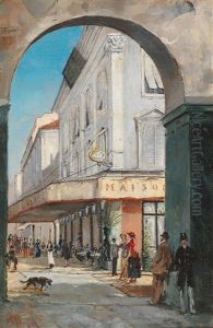 Cafe Manson Doree In Nice by Edward Louis Anthony Parrini