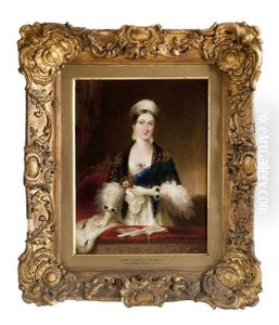 Queen Victoria At The Opera by Edmond Thomas Parris